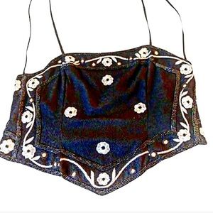 Sexy back Size 8 Formal sequins top with NWT